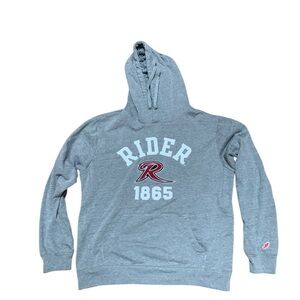 League Rider College Gray Hoodie with Collegiate Design